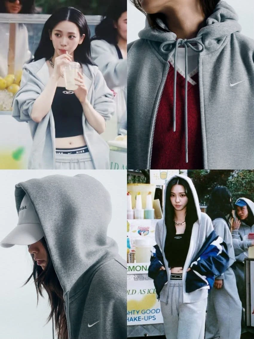 <整套超好看!> Nike Studio Fleece 柳智敏同款 刺繡 經典小勾 外套 棉褲