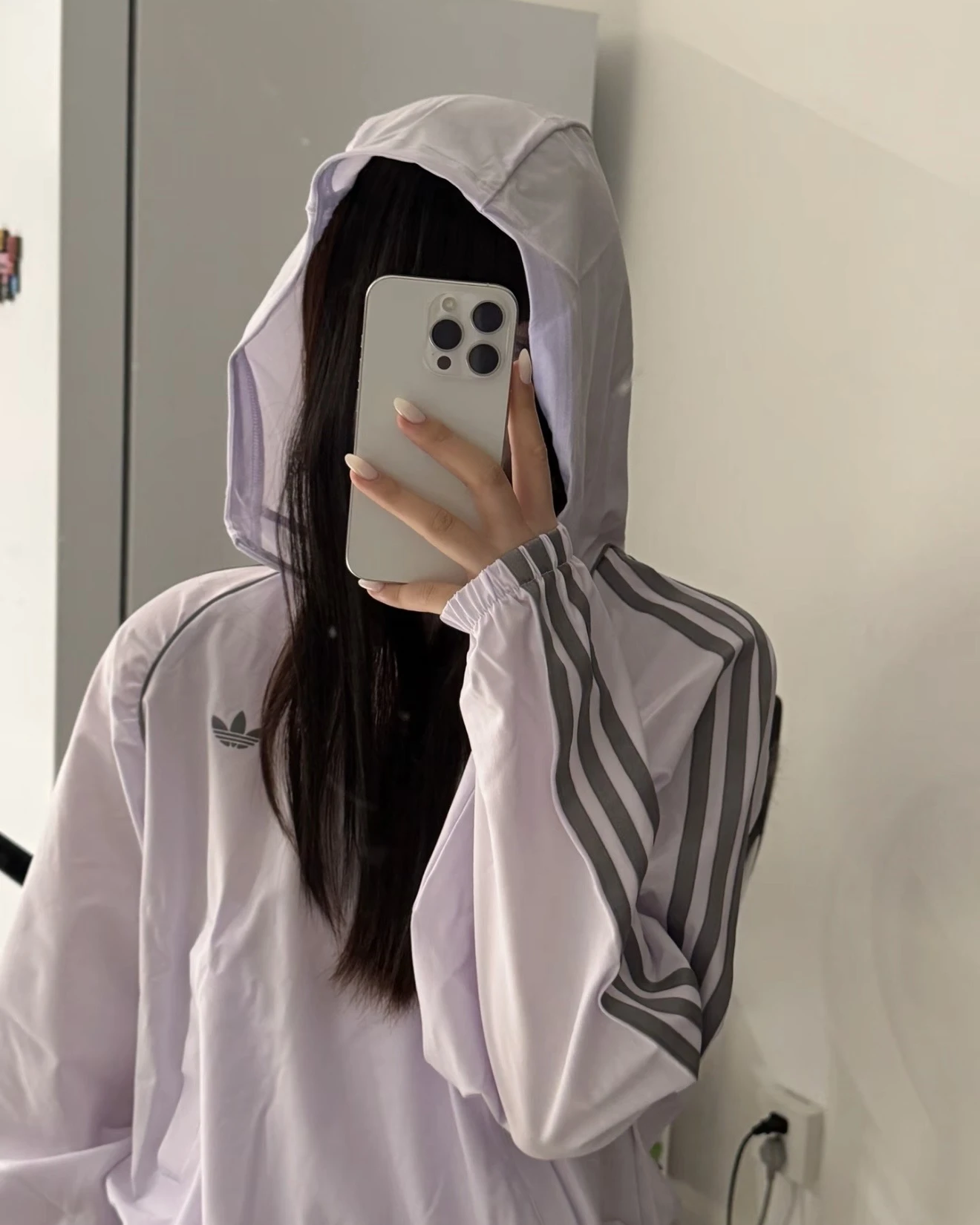 ADIDAS ORIGINALS 寬鬆 短版 防曬 防風 三線 連帽 風衣外套(KT7084/KT7083)