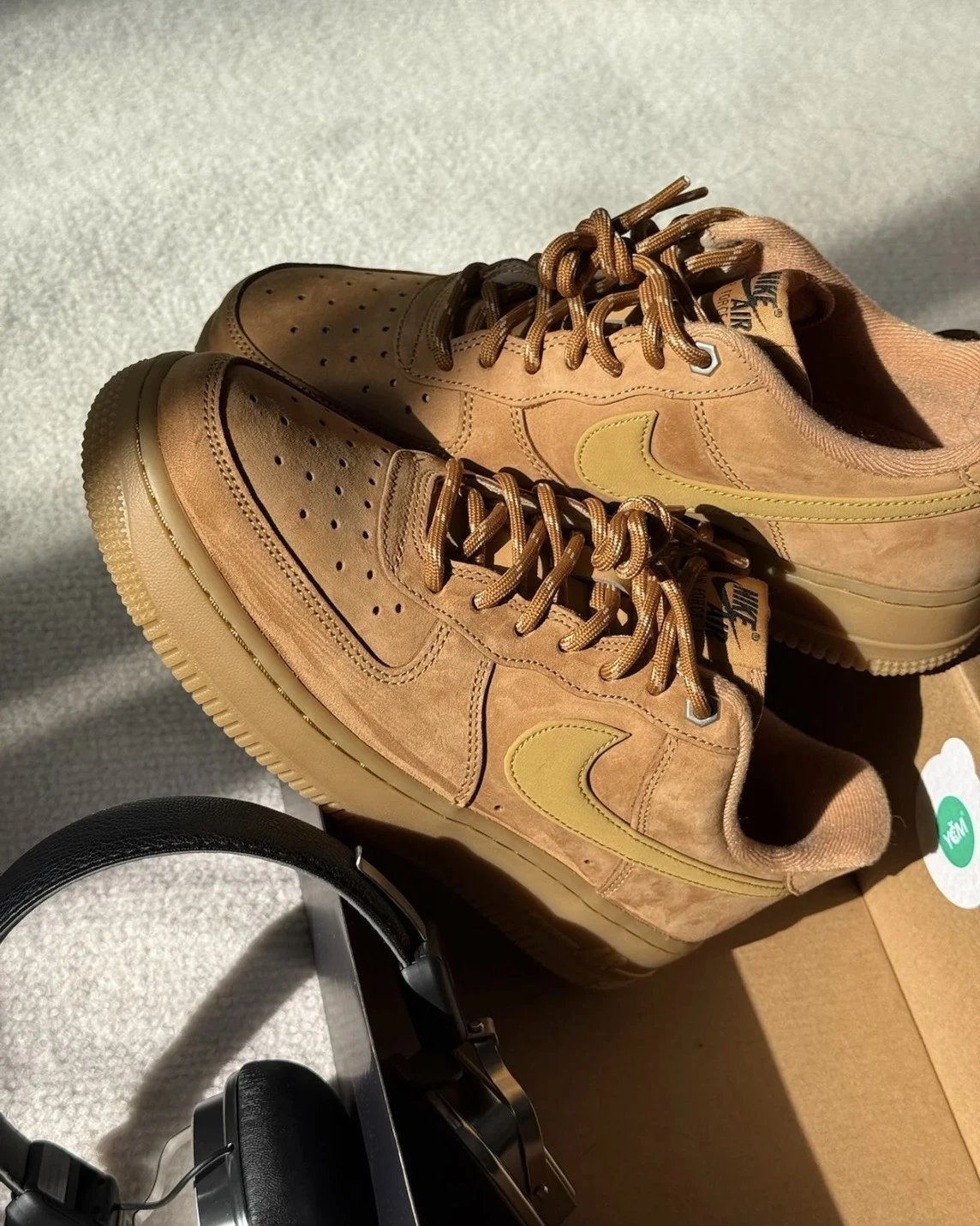NIKE AIR FORCE 1 LOW 男女鞋 小麥色 卡其色 (CJ9179-200/FZ7372-200)