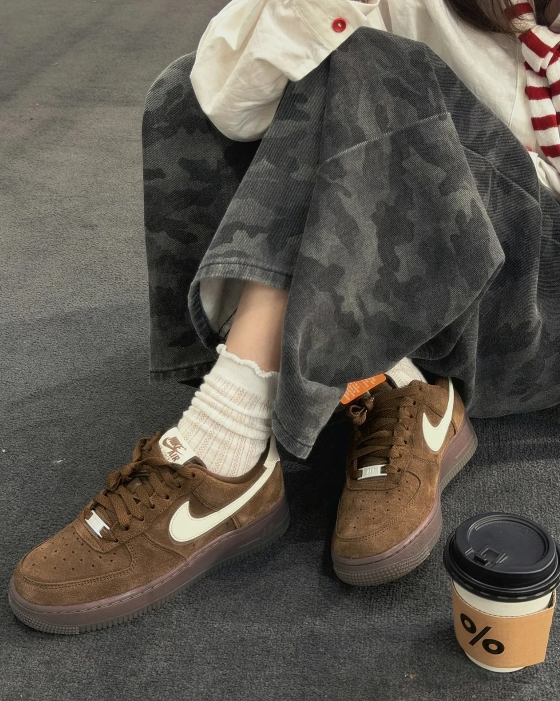 NIKE AIR FORCE 1 可可棕 麂皮 巧克力色(IQ0136-200)