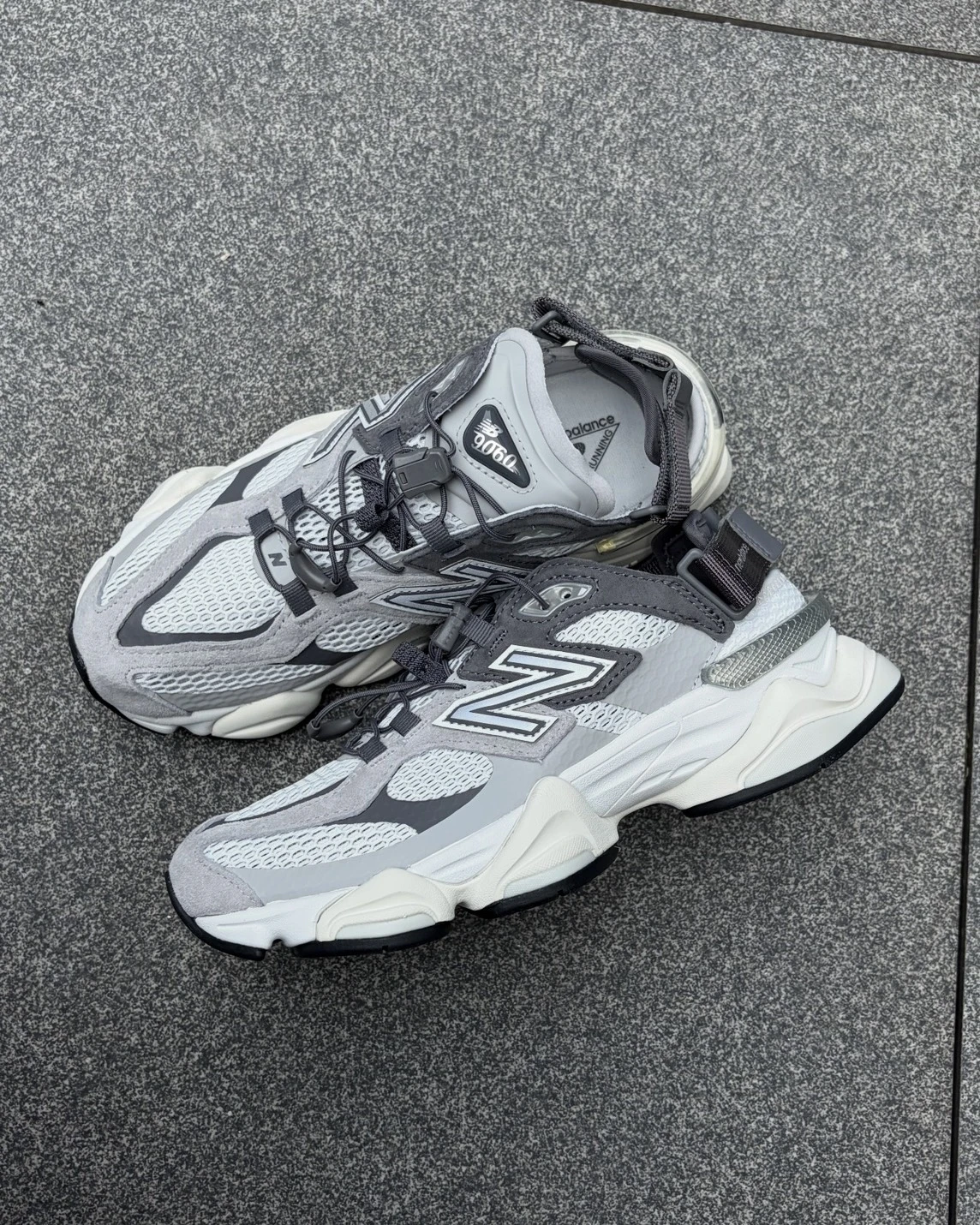 NEW BALANCE 9060 NB 元祖灰 米白 黑 免綁鞋帶 後跟鞋扣 魔鬼氈(U90603FA/U90604SC/U90609IH)