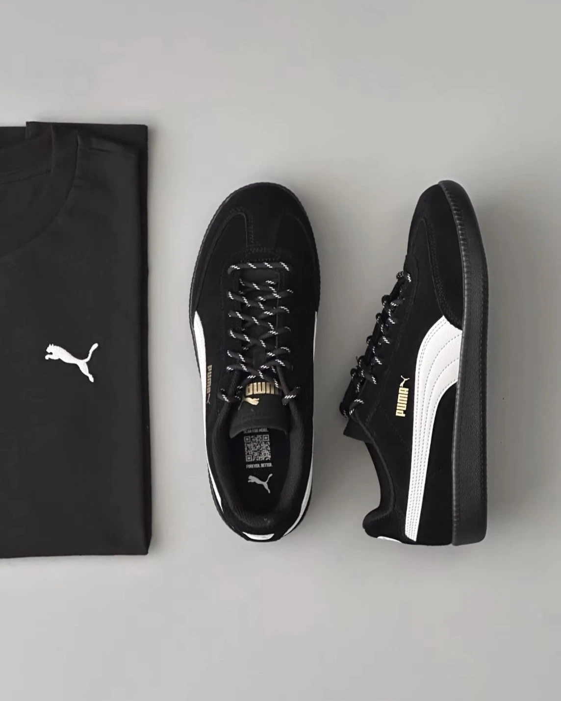 Puma 9-T SUEDE 復古 麂皮 德訓鞋 黑白(406756-05)