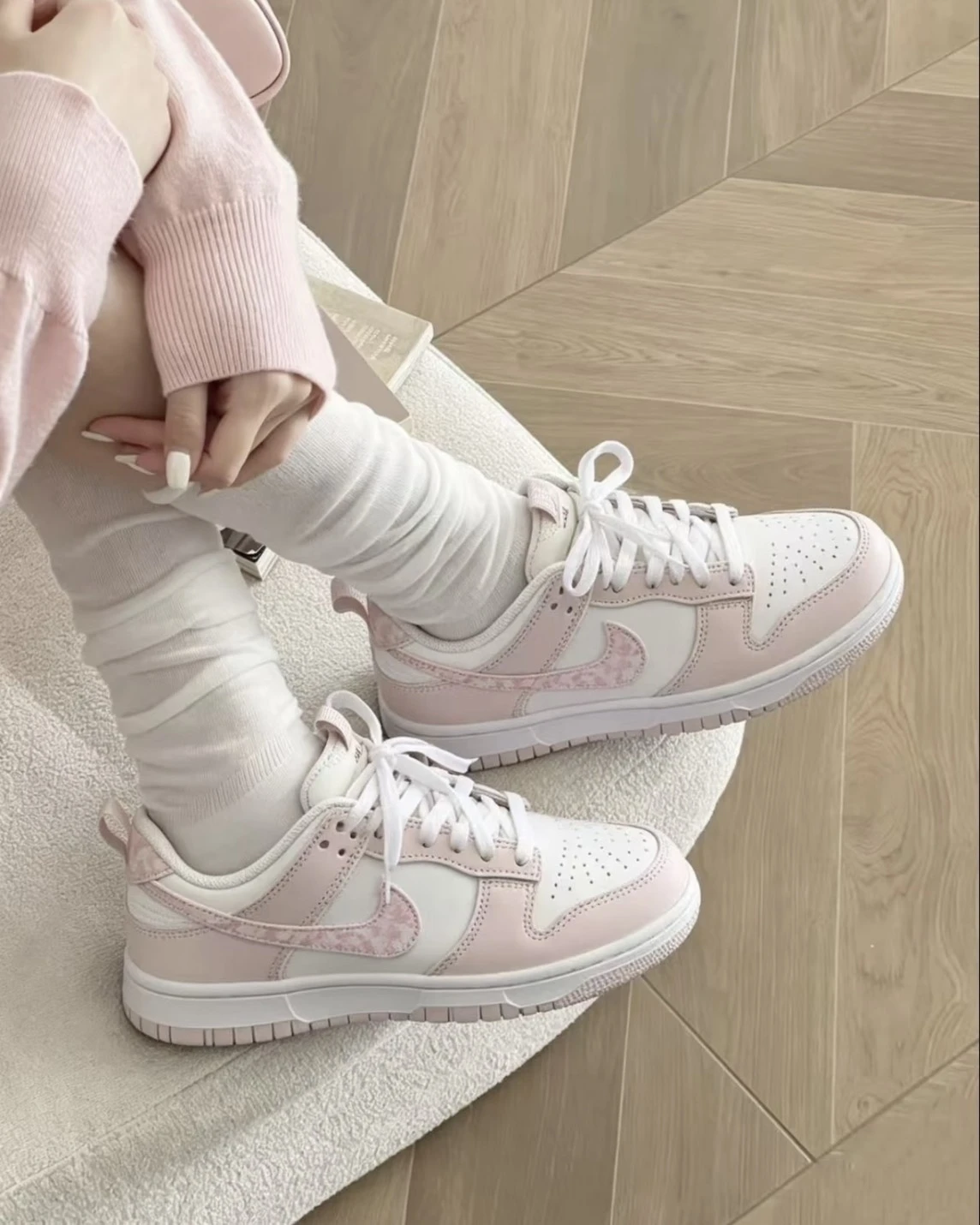 Nike W Dunk Low 櫻花粉 腰果花 淡粉 女款(FD1449-100)