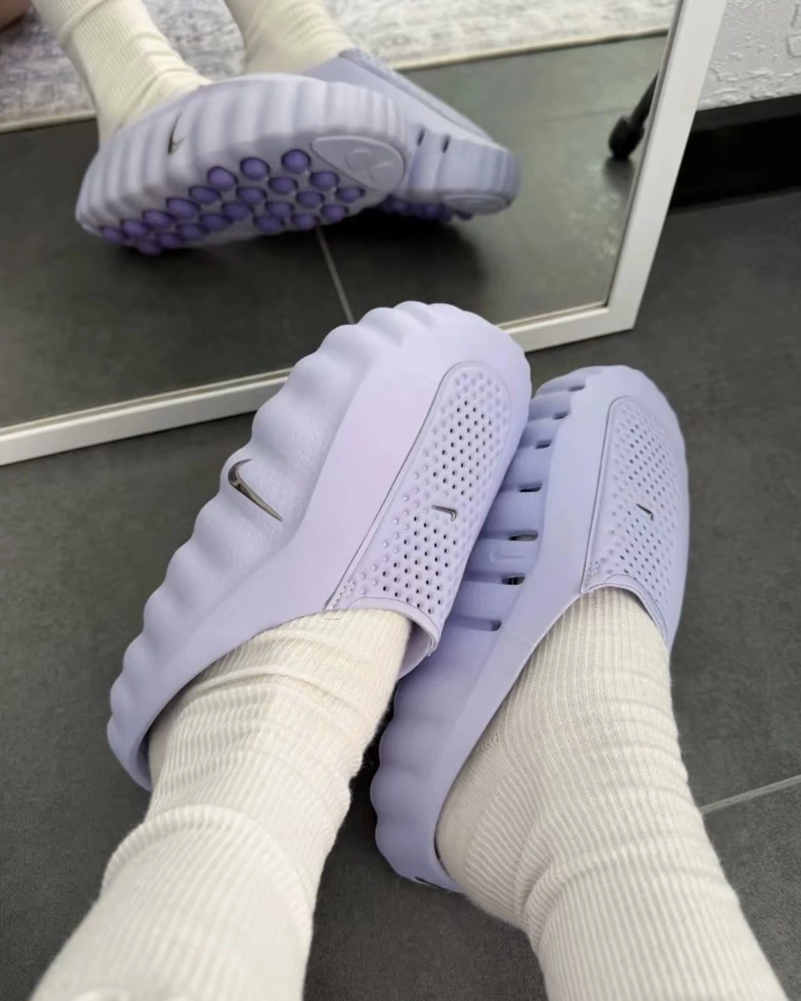 NIKE MIND 001 穆勒鞋 賽前鞋 黑科技 薰衣草紫 女款(HQ4309-500)
