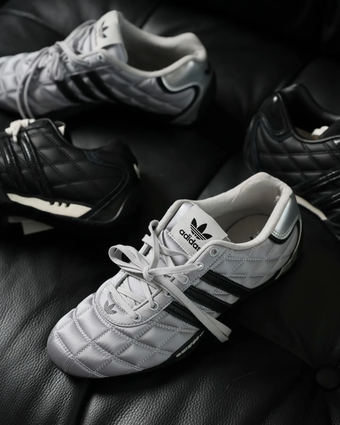 Adidas Originals ADIRACER LO 愛迪達 菱格紋 復古 薄底 銀黑 賽車鞋(LB9759/JS0284)