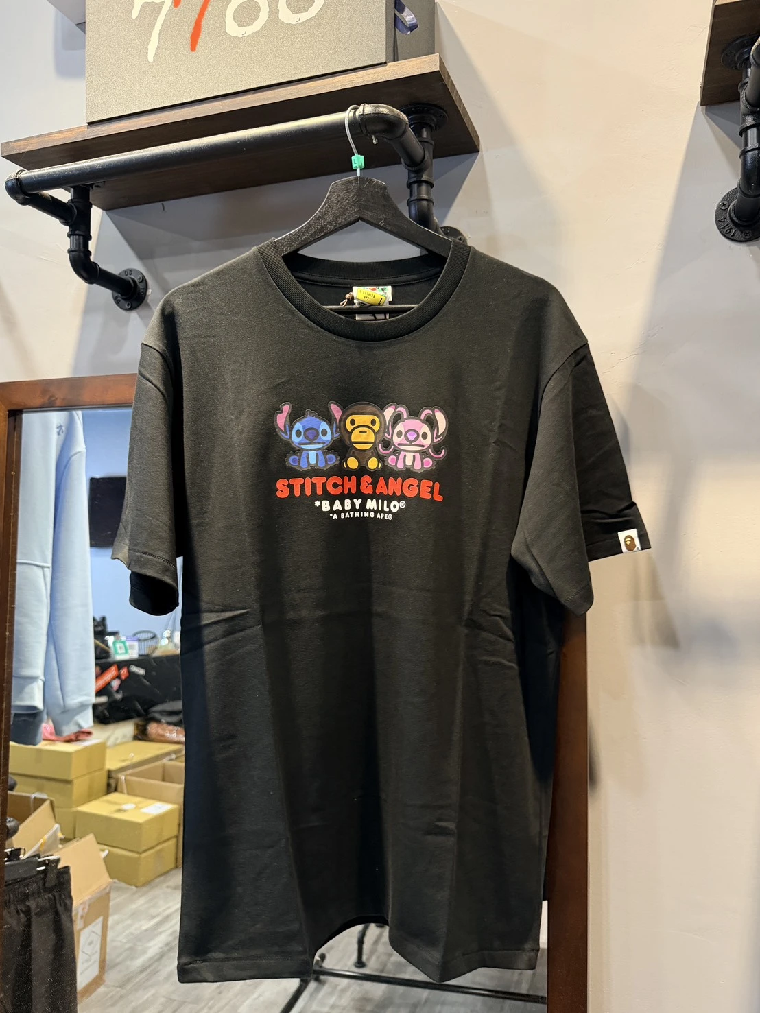 bape x disney 史迪奇 安琪史迪奇小猴 短袖 (兩款可選)