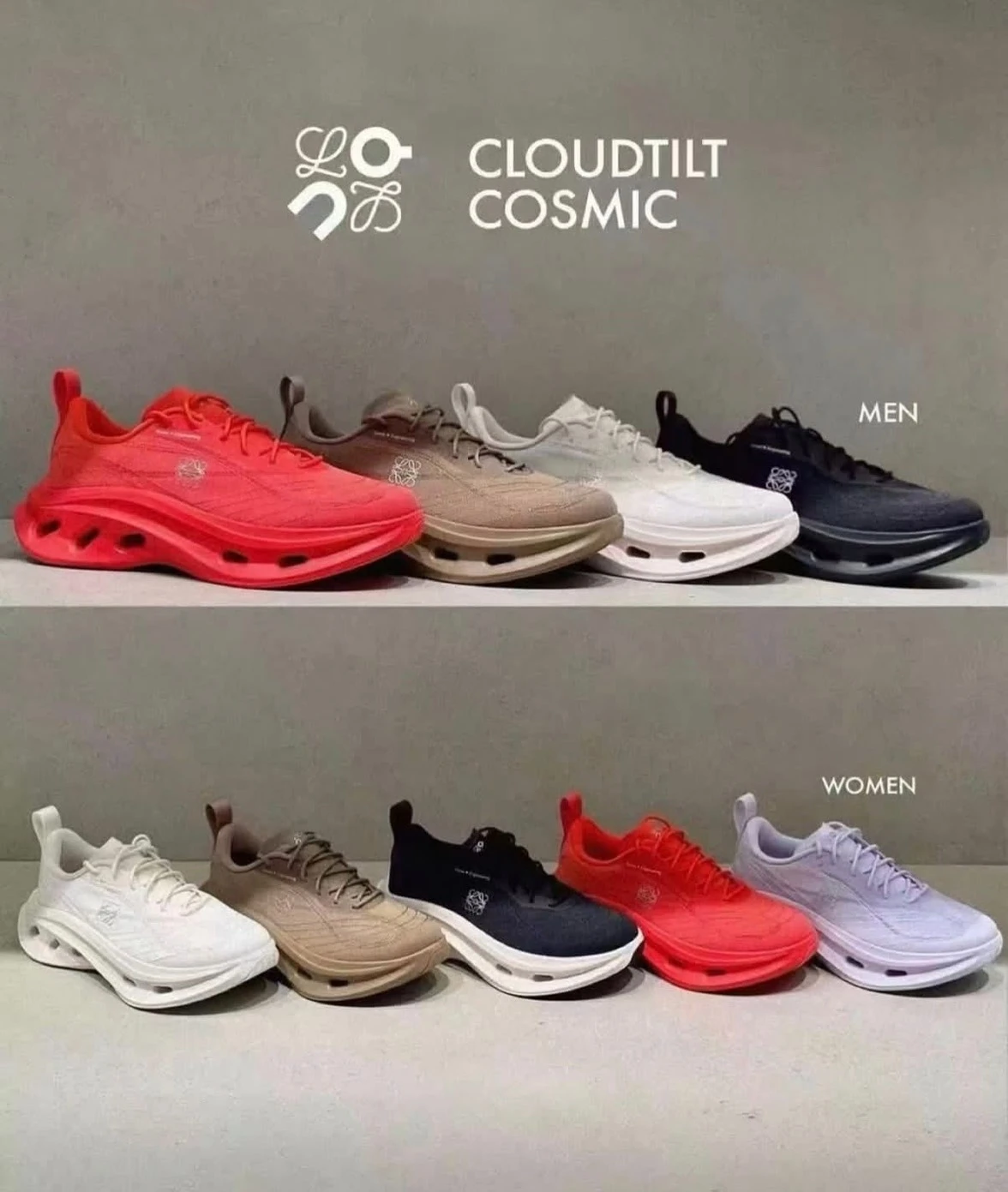 <聯名登場>LOEWE x ON Cloudtilt Cosmic 編織 透氣 增高(四色可選)