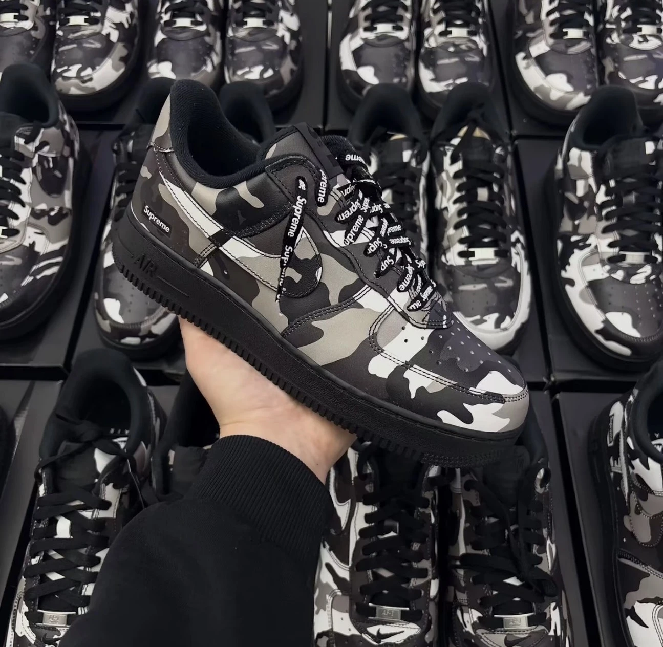 <聯名登場!>Supreme x Nike Air Force 1 "Snow Camo"限定 聯名款 雪地迷彩(CU9225-901)