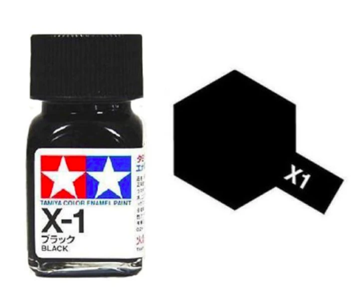 Tamiya 油性 法瑯漆 X-1 亮光 黑色 BLACK 10ML