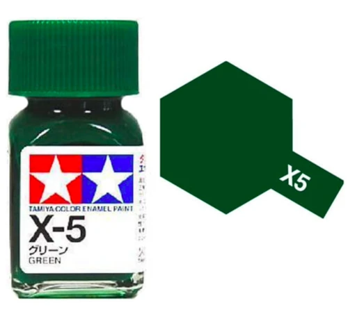 Tamiya 油性 法瑯漆 X-5 亮光 綠色 Green 10ML