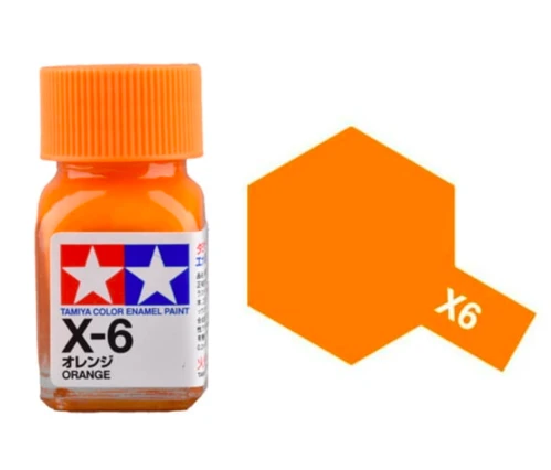 Tamiya 油性 法瑯漆 X-6 亮光 橘色 Orange 10ML