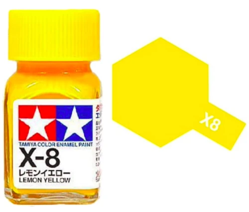 Tamiya 油性 法瑯漆 X-8 亮光 檸檬黃色 Lemon Yellow 10ML