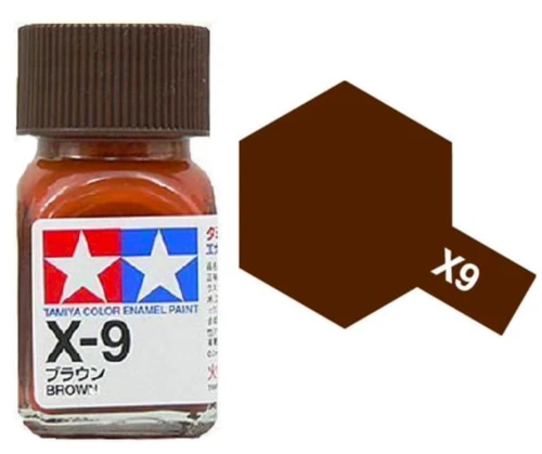 Tamiya 油性 法瑯漆 X-9 亮光 棕色 Brown 10ML