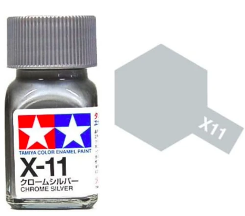 Tamiya 油性 法瑯漆 X-11 亮光 鉻銀色 Chrome Silver 10ML