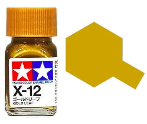 Tamiya 油性 法瑯漆 X-12 亮光 金色 Gold Leaf 10ML