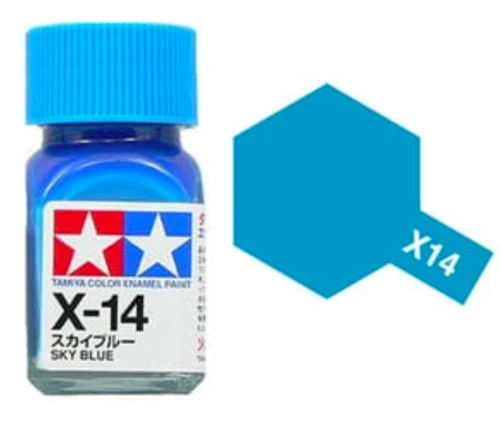 Tamiya 油性 法瑯漆 X-14 亮光 天空藍色 Sky Blue 10ML