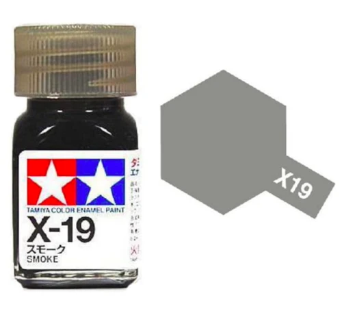 Tamiya 油性 法瑯漆 X-19 亮光 煙灰色 Smoke 10ML