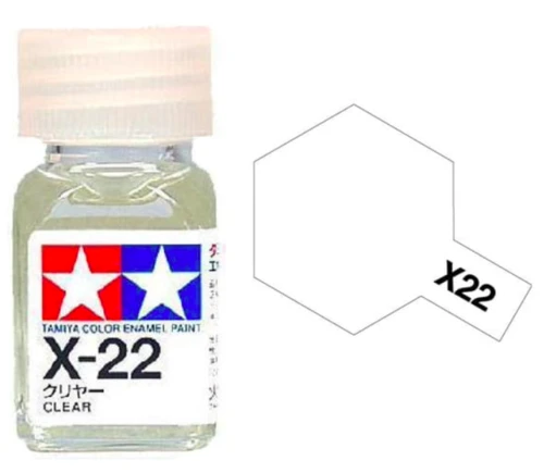 Tamiya 油性 法瑯漆 X-22 亮光漆 Clear 黏貼蝕刻片適用 10ML