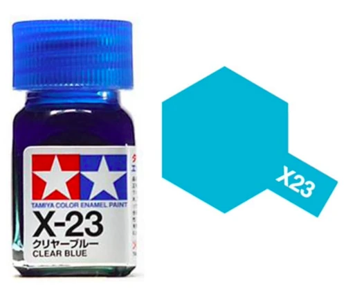 Tamiya 油性 法瑯漆 X-23 亮光 透明藍色 Clear Blue 10ML