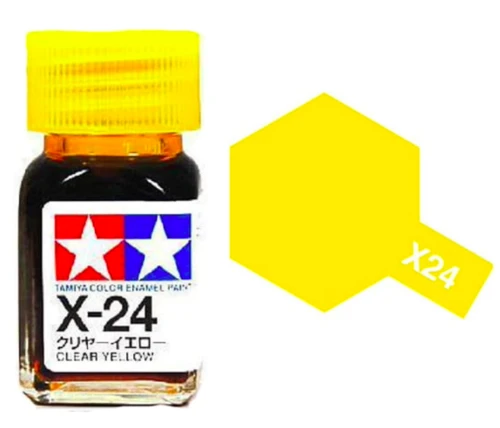 Tamiya 油性 法瑯漆 X-24 亮光 透明黃色 Clear Yellow 10ML