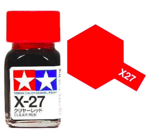 Tamiya 油性 法瑯漆 X-27 亮光 透明紅色 Clear Red 10ML