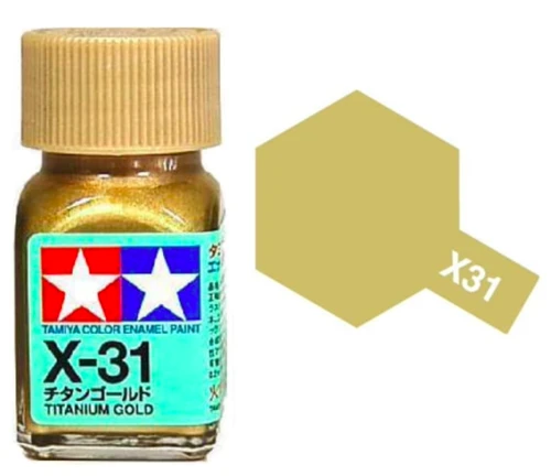 Tamiya 油性 法瑯漆 X-31 亮光 鈦金色 Titanium Gold 10ML