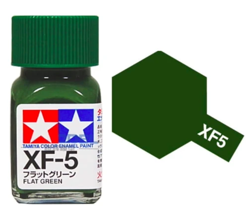 Tamiya 油性 法瑯漆 XF-5 消光 綠色 Flat Green 10ML