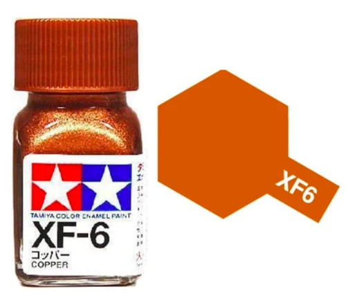 Tamiya 油性 法瑯漆 XF-6 消光 紅銅色 Copper 10ML