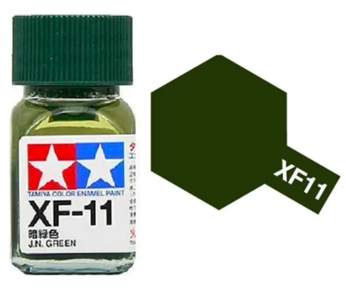 Tamiya 油性 法瑯漆 XF-11 消光 暗綠色 J.N. Green 10ML