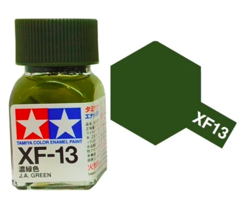 Tamiya 油性 法瑯漆 XF-13 消光 濃綠色 J.A. Green 10ML