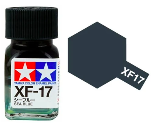 Tamiya 油性 法瑯漆 XF-17 消光 海藍色 Sea Blue 10ML