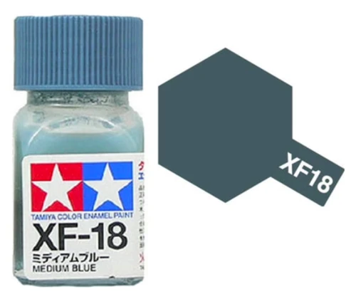 Tamiya 油性 法瑯漆 XF-18 消光 中藍色 Medium Blue 10ML
