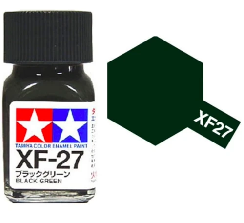 Tamiya 油性 法瑯漆 XF-27 消光 墨綠色 Black Green 10ML