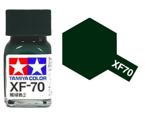 Tamiya 油性 法瑯漆 XF-70 消光 深綠色2 Dark Green 2 10ML