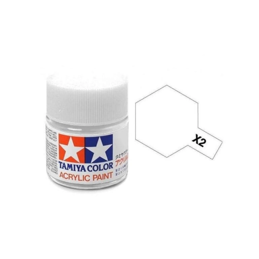 Tamiya 水性 壓克力漆 X-2 亮光 白色 White 10ML