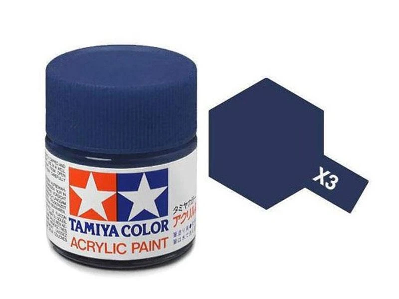 Tamiya 水性 壓克力漆 X-3 亮光 皇家藍色 Royal Blue 10ML