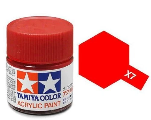 Tamiya 水性 壓克力漆 X-7 亮光 紅色 Red 10ML