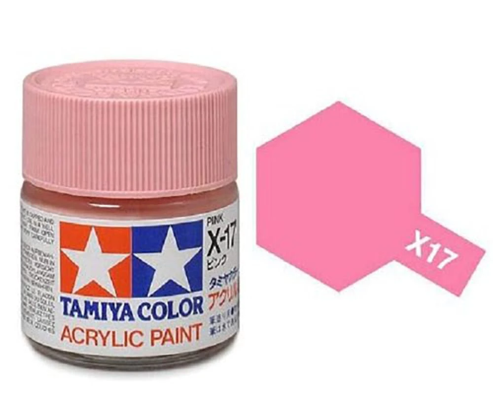 Tamiya 水性 壓克力漆 X-17 亮光 粉紅色 Pink 10ML