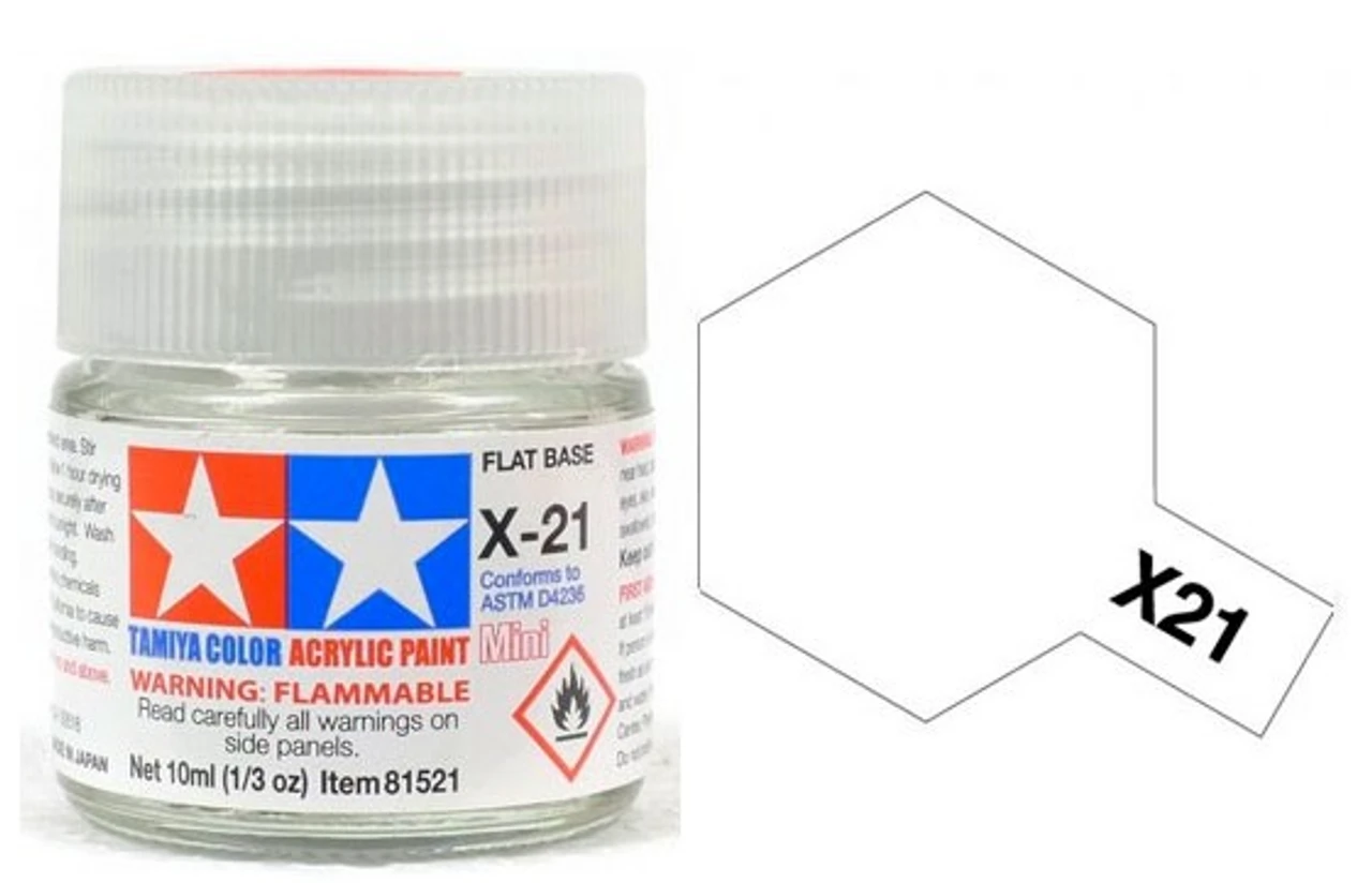 Tamiya 水性 壓克力漆 X-21 消光劑 Flat Base 10ML