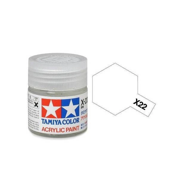 Tamiya 水性 壓克力漆 X-22 亮光漆 Clear 10ML