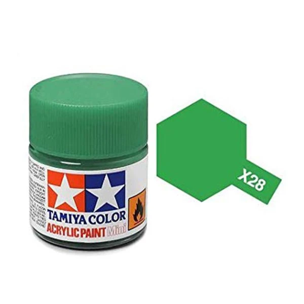 Tamiya 水性 壓克力漆 X-25 亮光 透明綠色 Clear Green 10ML