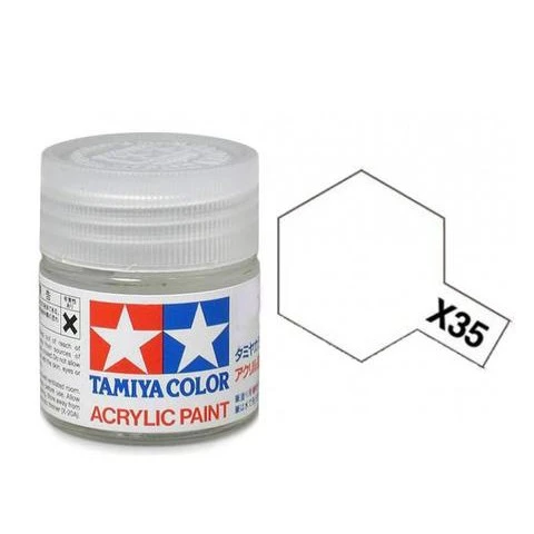 Tamiya 水性 壓克力漆 X-35 半光澤保護漆 10ML