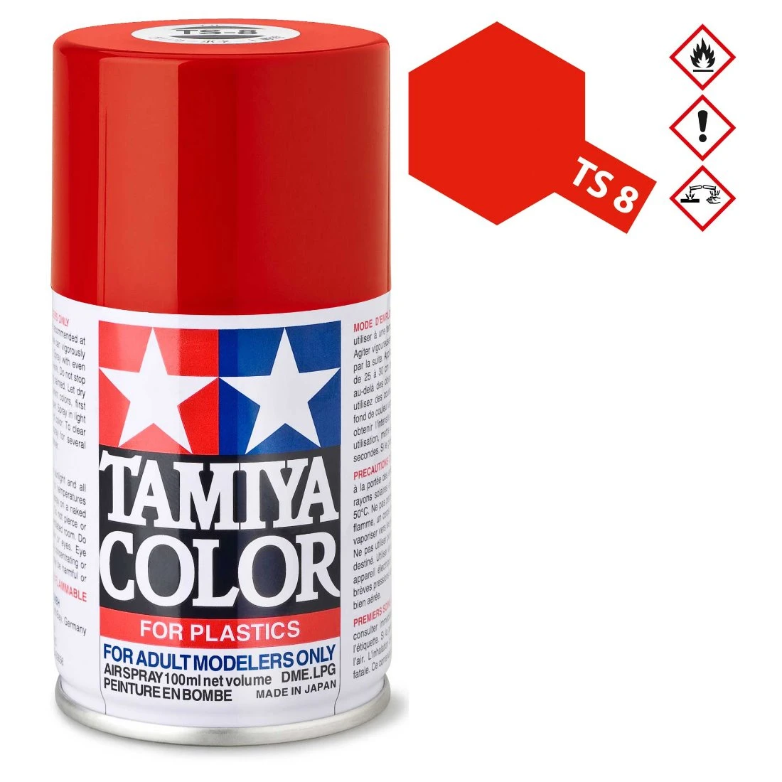TAMIYA 田宮 TS-8 義大利紅色 噴漆