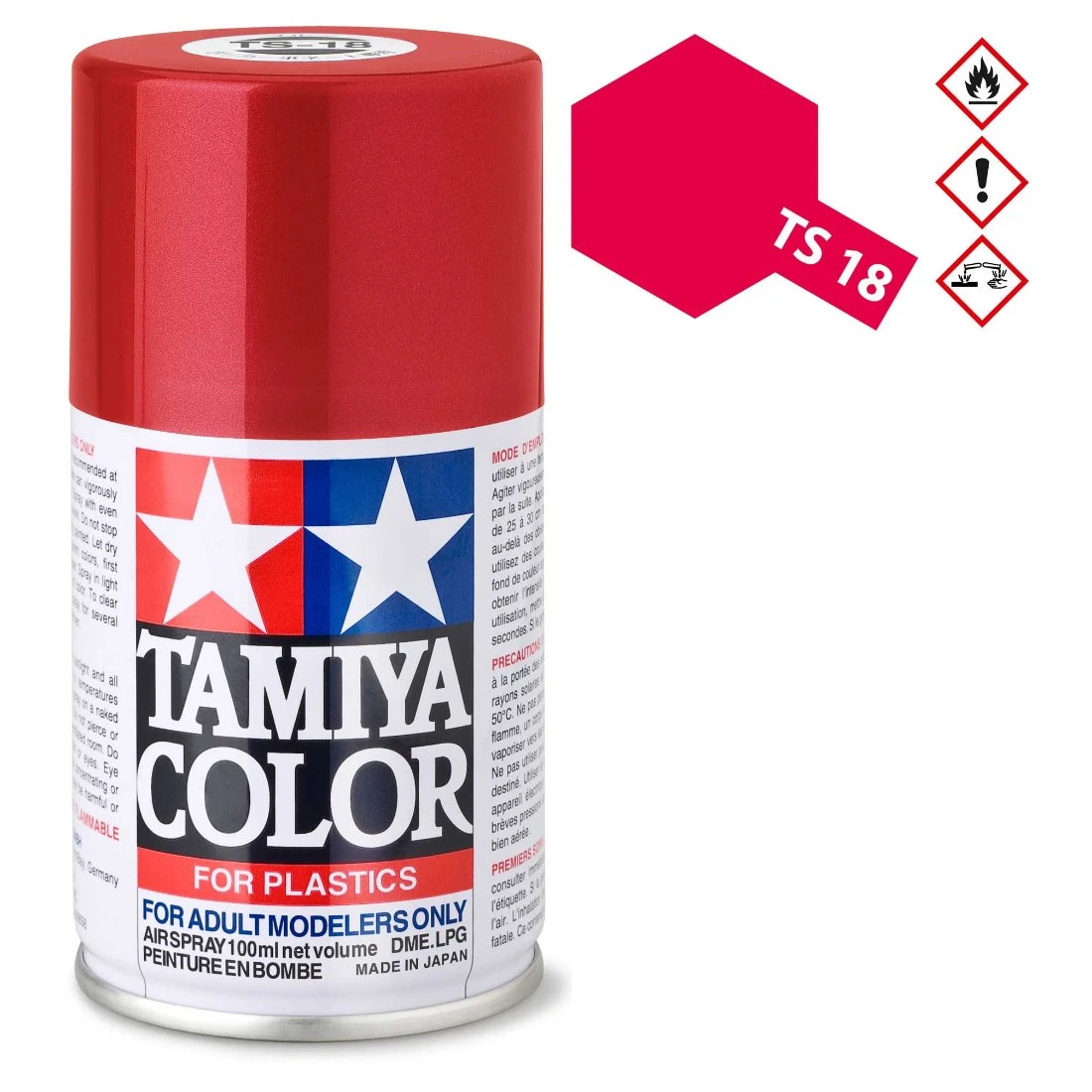 TAMIYA 田宮 TS-18 銀紅色 噴漆