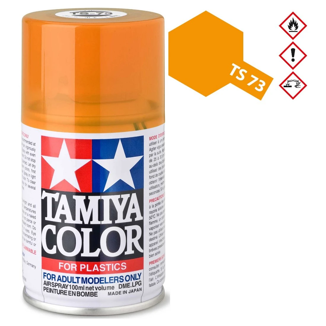 TAMIYA 田宮 TS-73 透明橘色 噴漆