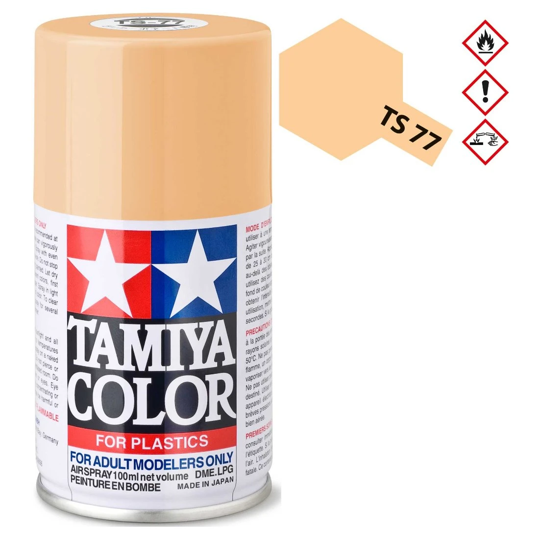 TAMIYA 田宮 TS-77 平光膚色 噴漆