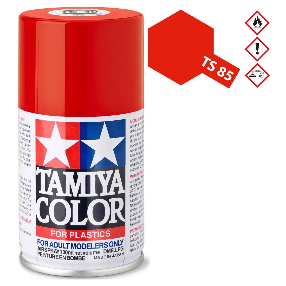 TAMIYA 田宮 TS-85 雲母鮮紅色 噴漆