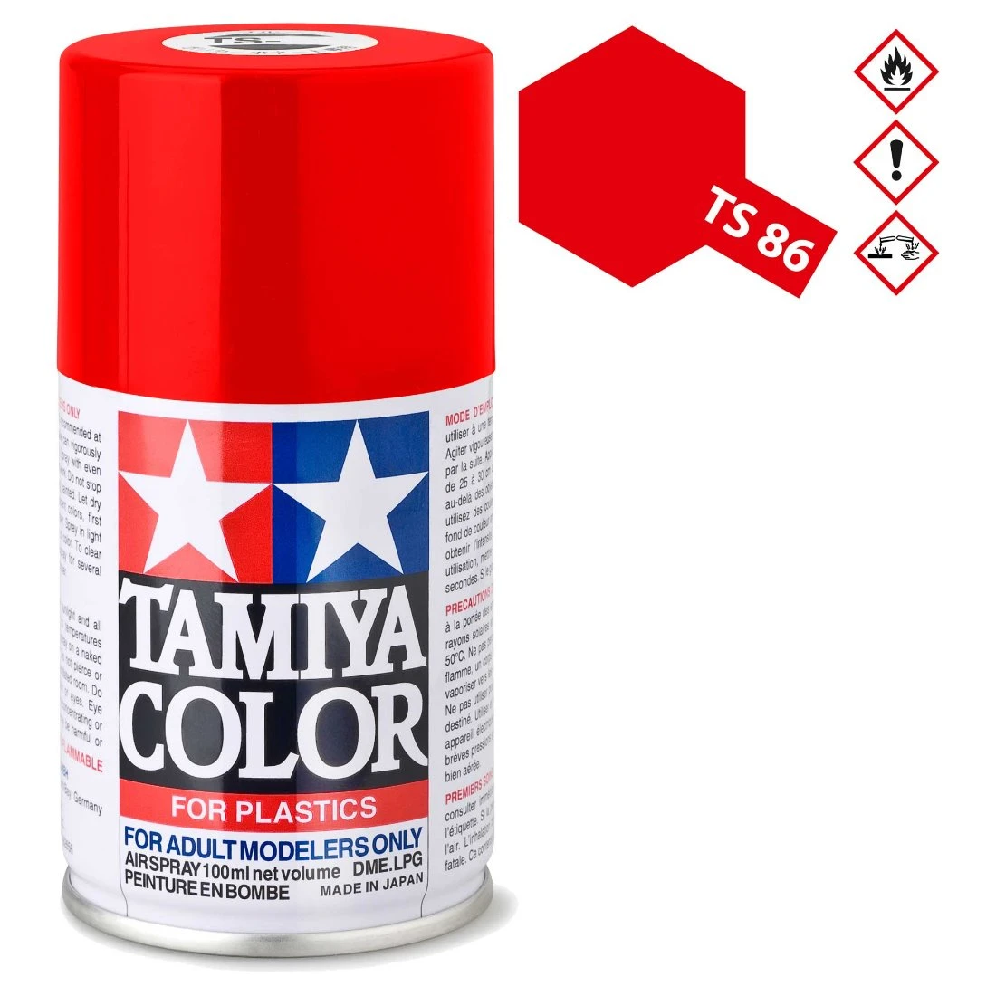 TAMIYA 田宮 TS-86 純紅色 噴漆