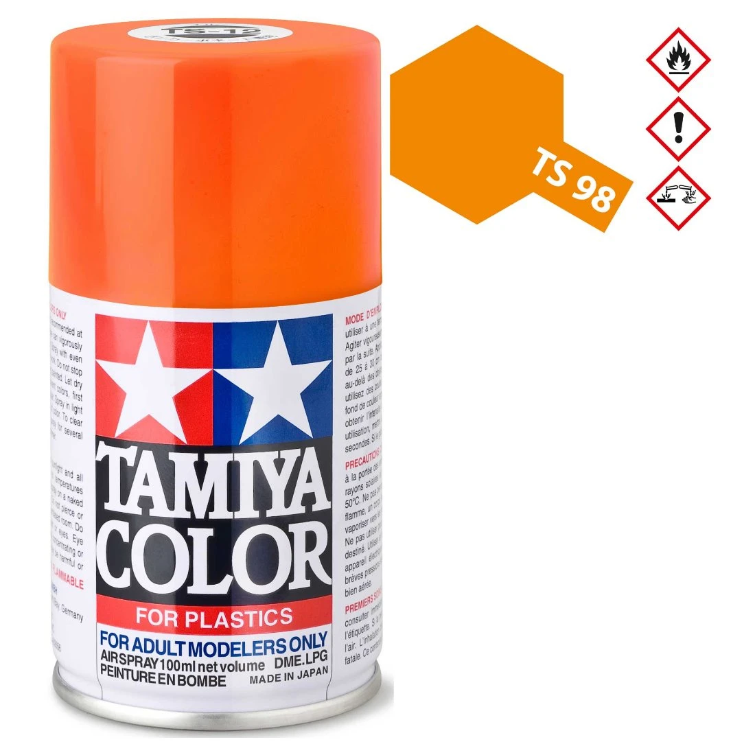 TAMIYA 田宮 TS-98 純橙色 噴漆