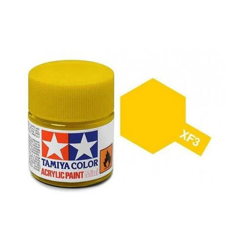 Tamiya 水性 壓克力漆 XF-3 消光 黃色 Flat Yellow 10ML